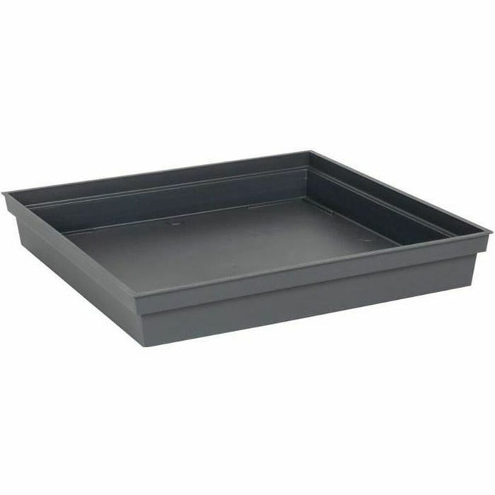 Flower Pot Dish EDA Tuscany Squared Anthracite 40 x 40 x 5,9 cm