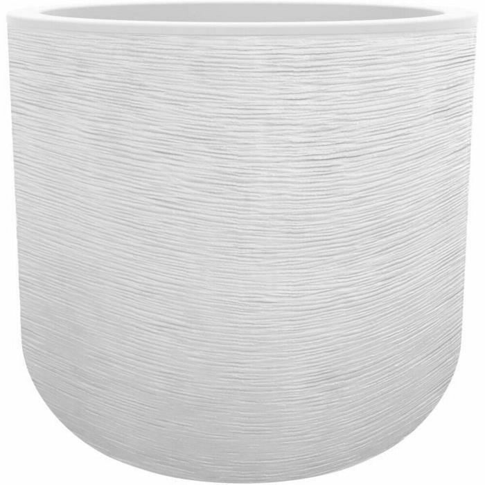 Cache-pot EDA Graphit'Up Rond Blanc Plastique Ronde Ø 50 cm