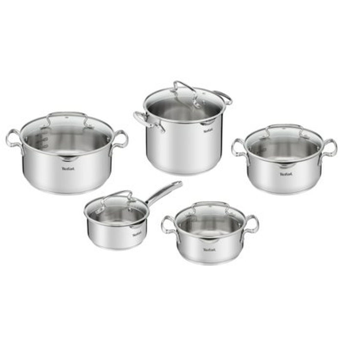 Casserole avec Couvercle Tefal G719SA74 Acier Ø 18 cm Ø 24 cm Ø 20 cm Ø 22 cm Ø 16 cm 1,5 L 2 L 6 L 5 L 10 Pièces