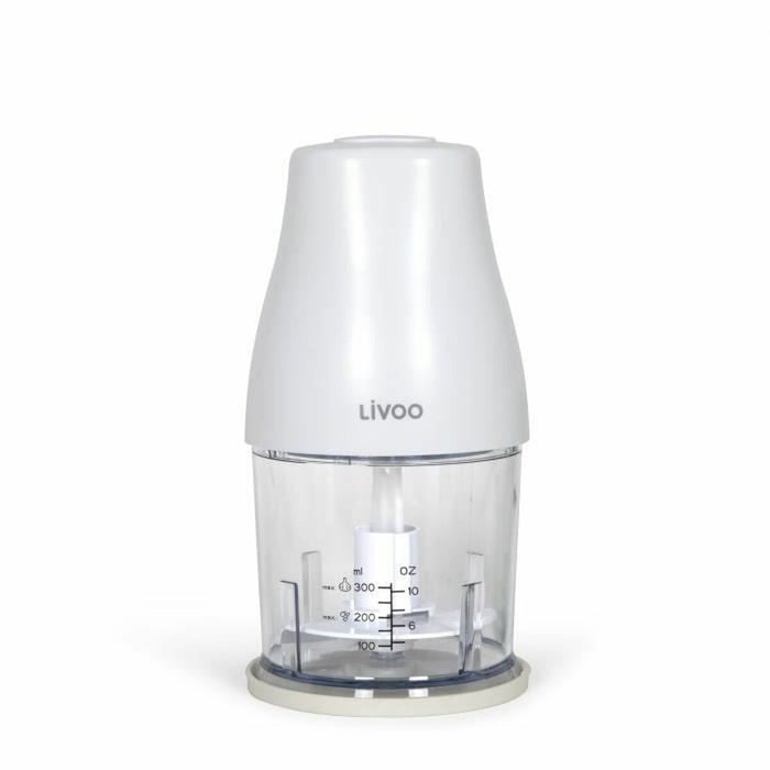 Picadora Livoo Chopper Blanco 400 W Acero Inoxidable