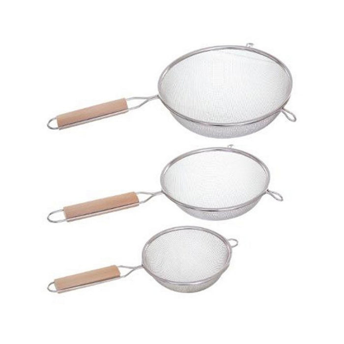 Set de Coladores Secret de Gourmet Madera Acero Inoxidable (3 Piezas)