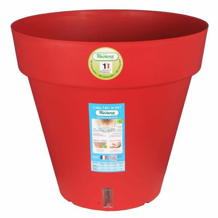 Plant pot Riviera Red polypropylene Plastic Circular Ball Ø 50 cm