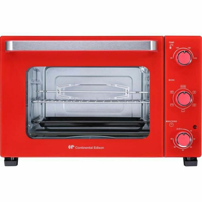 Mini Horno Eléctrico Continental Edison CEMF35R Rojo 35 L