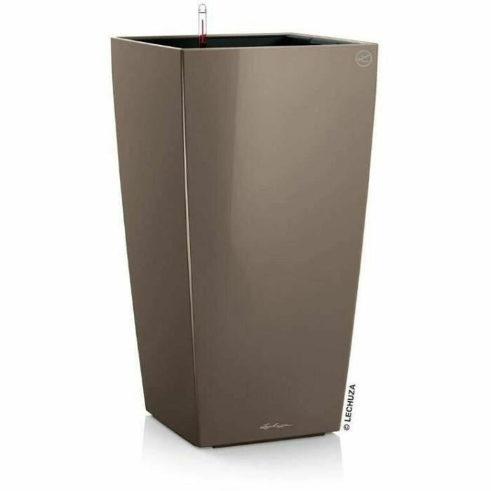 Self-watering flowerpot Lechuza Brown 39,5 x 39,5 x 75,5 cm Plastic Rectangular