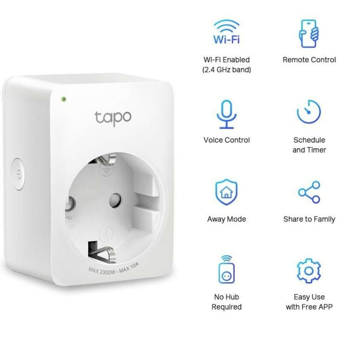 Smart Plug TP-Link Tapo P100 Wi-Fi 220-240 V 10 A