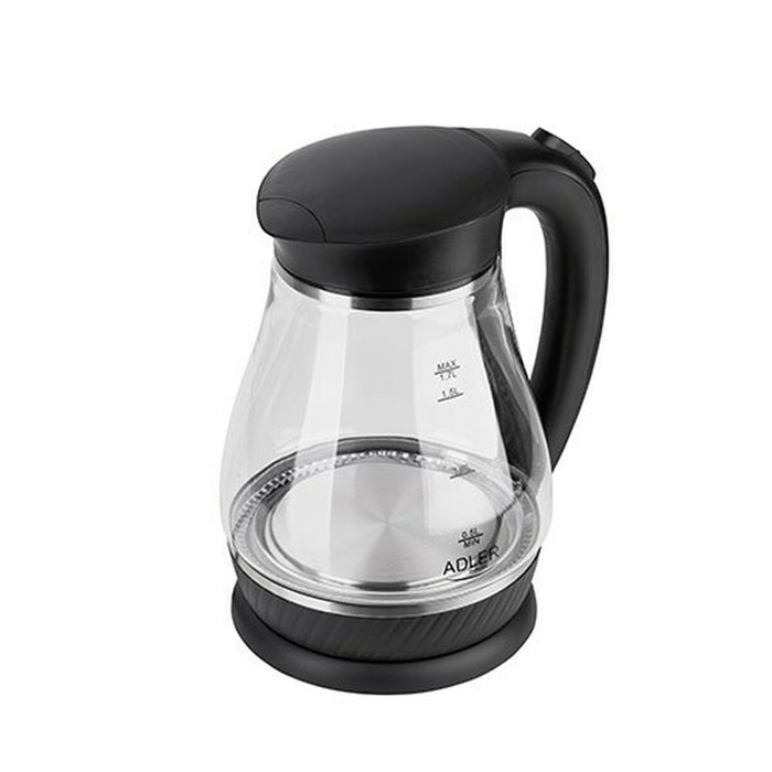 Bouilloire Adler AD 1274 Noir verre 2200 W 1,7 L