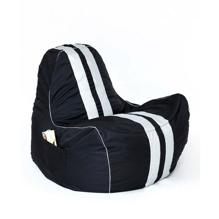 Pouf GO GIFT Blanc Noir Oxford tejido antidesgarros 140 x 100 x 100 cm 140 x 100 cm