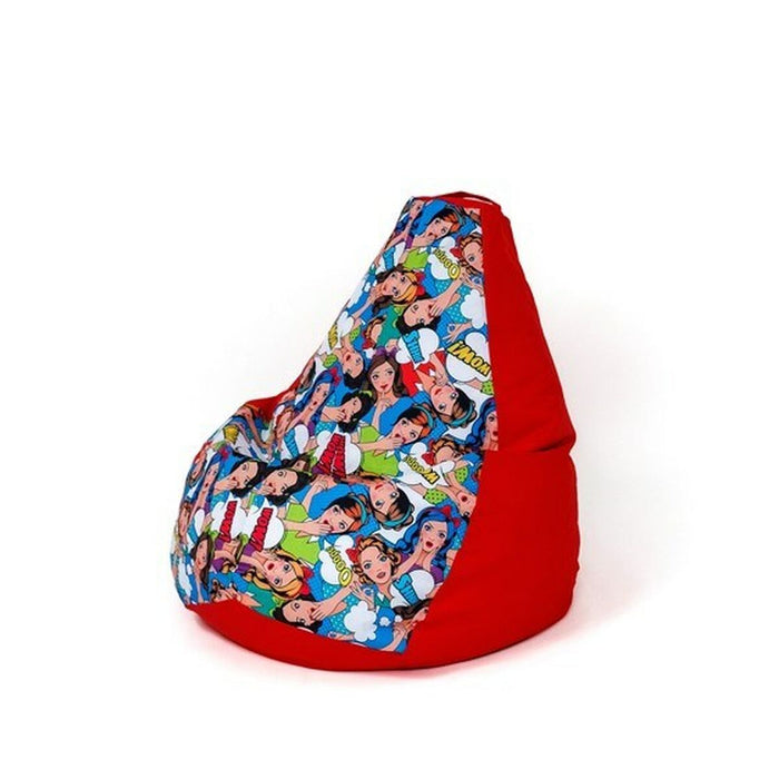 Pouffe GO GIFT Red 140 x 100 cm Pear