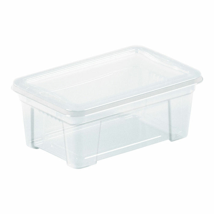 Caja de Almacenaje con Tapa Mondex Space Box Transparente Polipropileno 5,7 L 35,5 x 21 x 12,5 cm