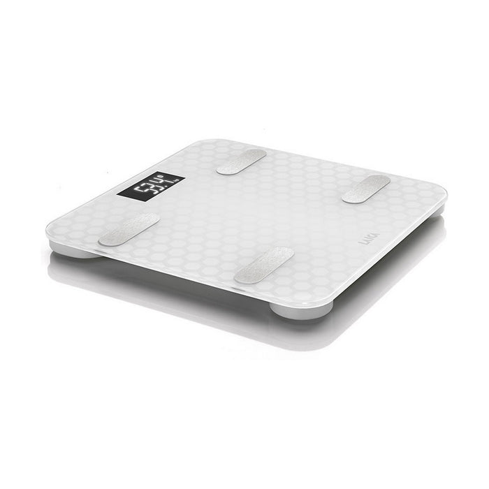 Báscula Digital de Baño LAICA PS7011 Blanco Vidrio 180 kg