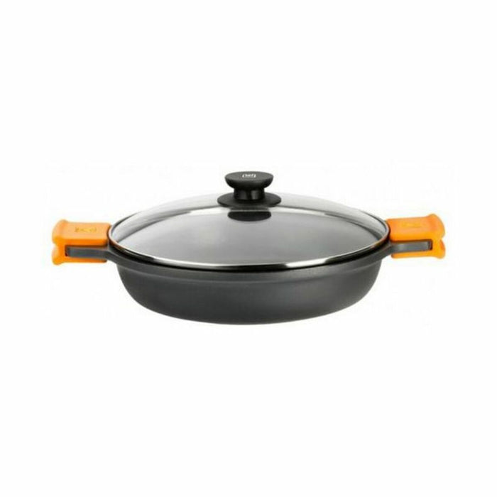 Cacerola BRA A270532 (32 cm) Negro Negro/Naranja Metal Aluminio Aluminio Forjado Aluminio fundido Ø 32 cm