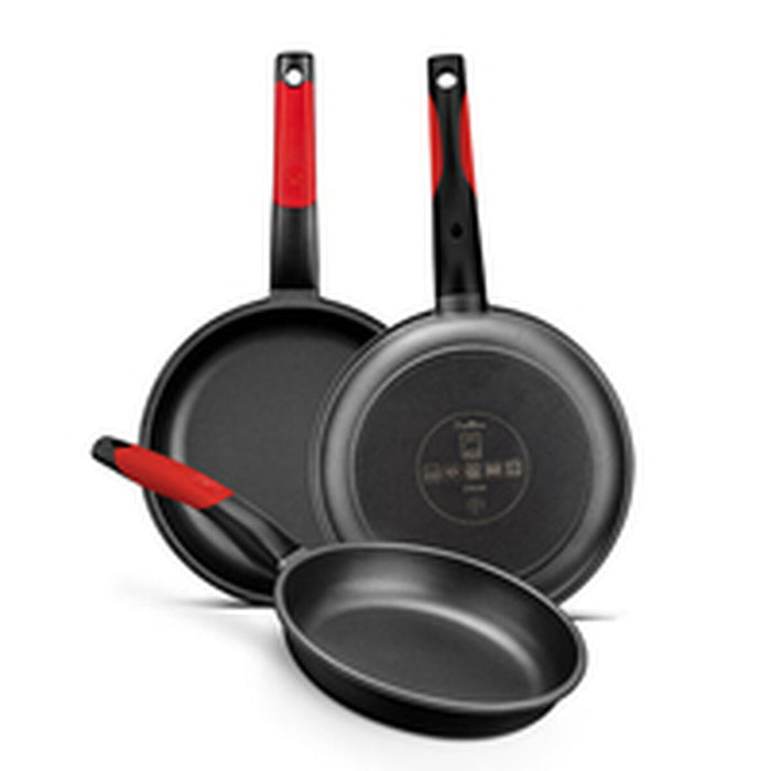 Non-stick frying pan BRA A411220 Red Stainless steel Aluminium