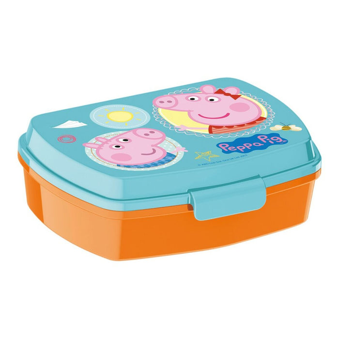 Fiambrera para Sandwich Peppa Pig Having fun Plástico Rosa claro (17 x 5.6 x 13.3 cm)