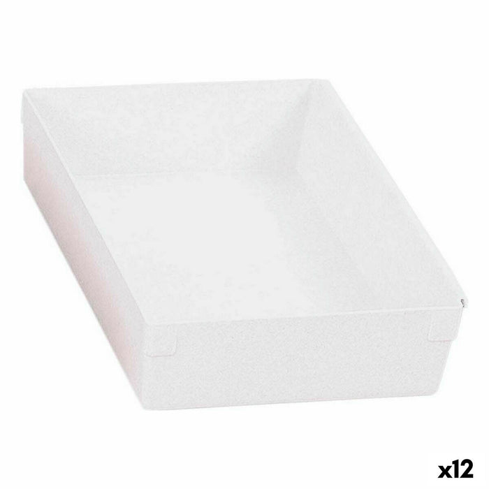 Caja Multiusos Modular Blanco 22,5 x 15,5 x 5,3 cm (12 Unidades)