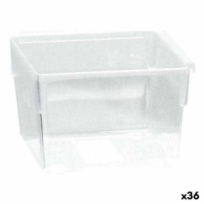 Caja Multiusos Modular Transparente 8 x 8 x 5,3 cm (36 Unidades)