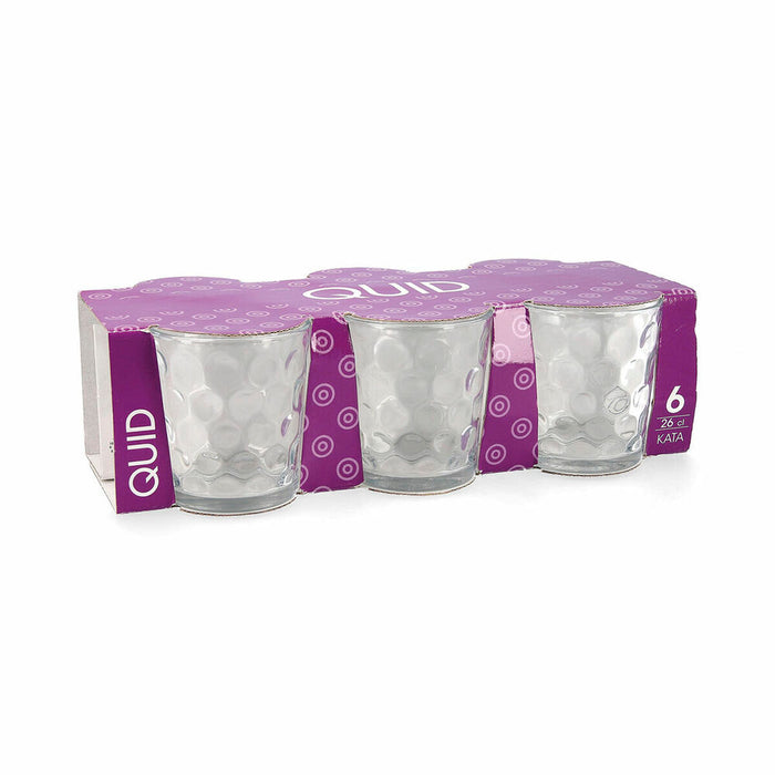 Set de Vasos Quid Kata Transparente Vidrio 260 ml 6 Piezas