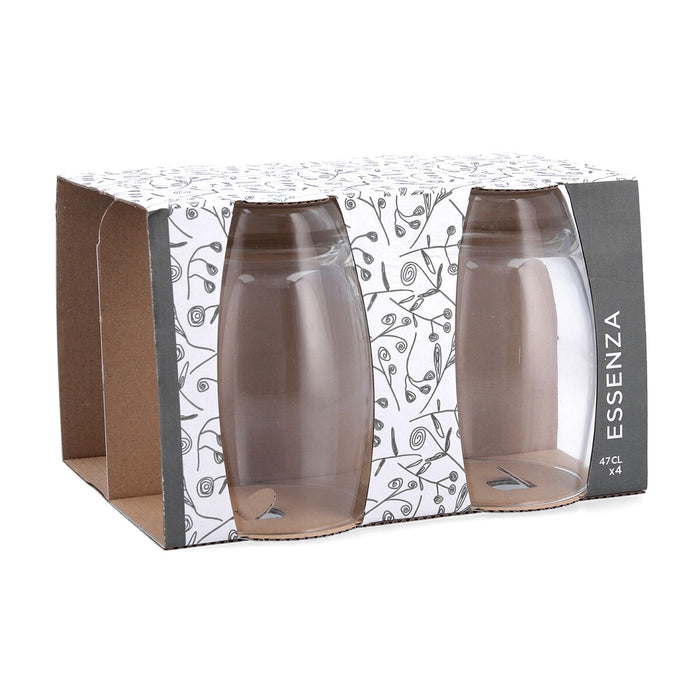 Set de Vasos Essenza Transparente Vidrio 470 ml (4 Unidades)