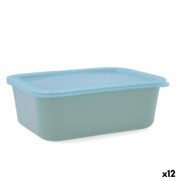 Rectangular Lunchbox with Lid Quid Inspira 1,34 L Green Plastic (12 Units)