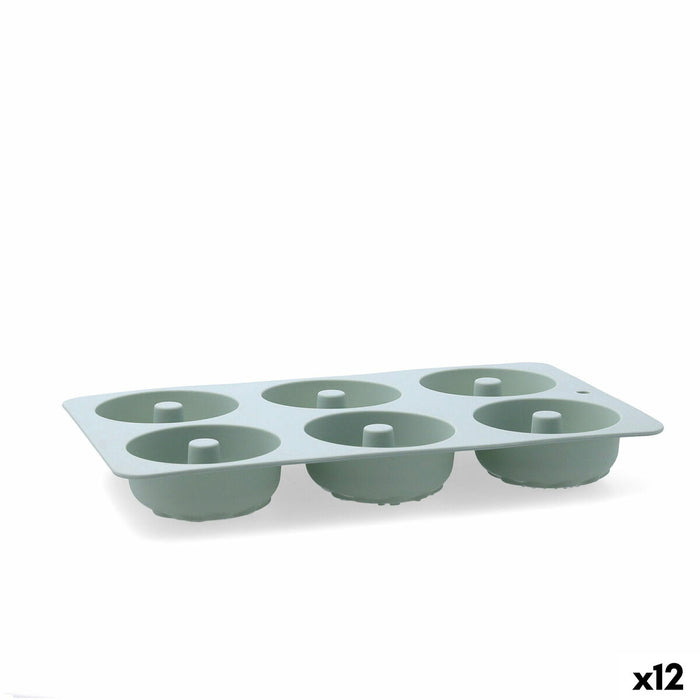 Molde para Repostería Quid Ozon Verde Silicona (12 Unidades)