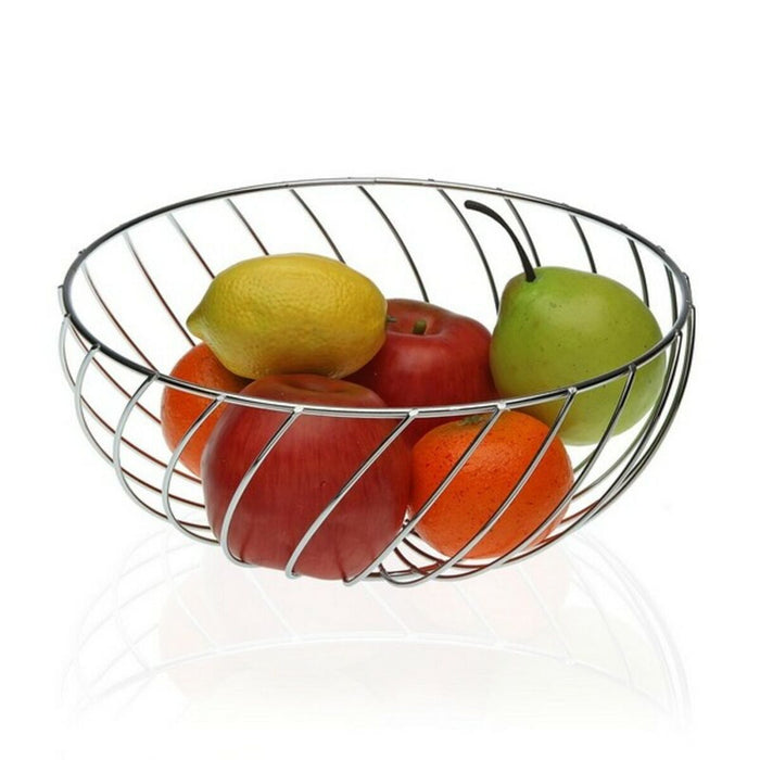 Coupe à fruits Métal Chrome (26 x 12 x 26 cm)