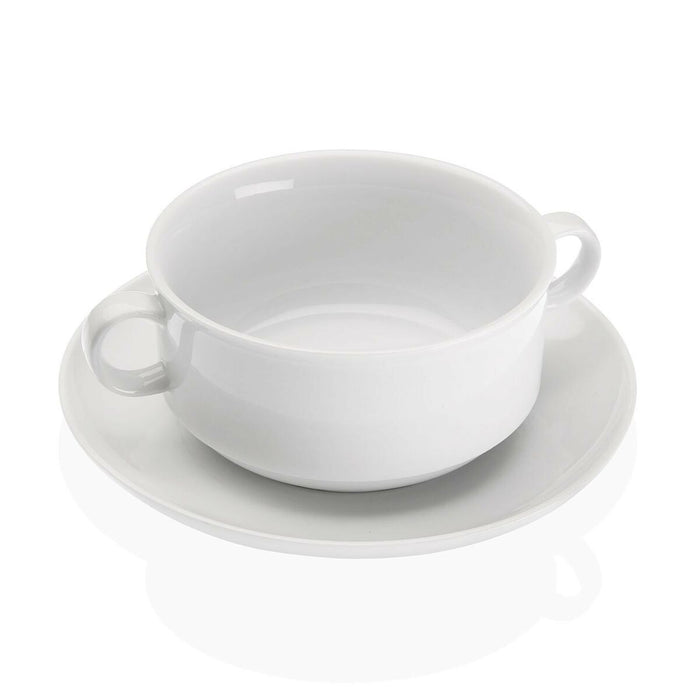 Tasses pour soupe Versa Blanc 17 x 6 x 12,3 cm