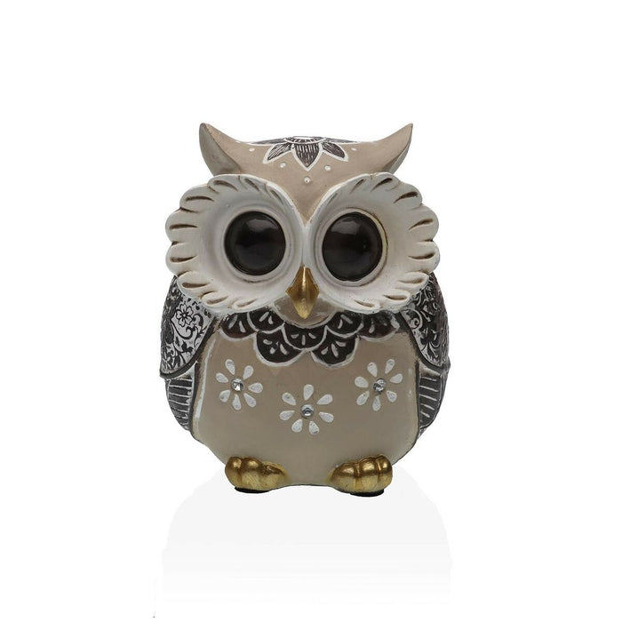 Figurine Décorative Versa Hibou 7 x 11 x 8,5 cm