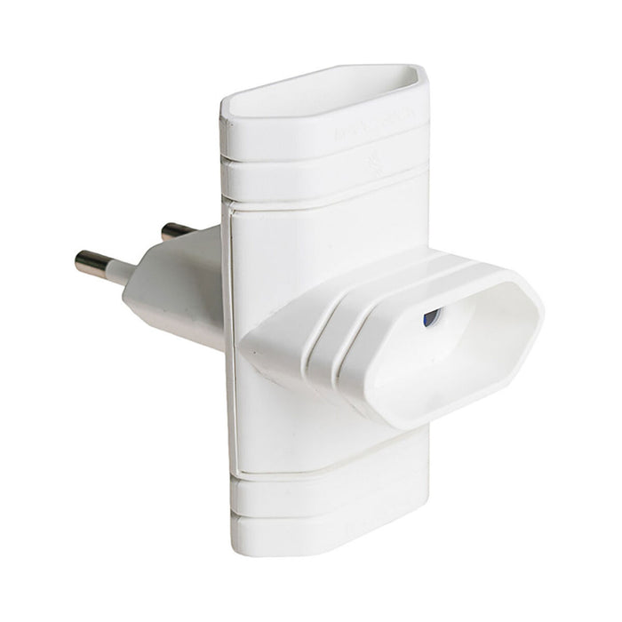 Ladrón de enchufe Solera 6009 Triple 250 V Blanco 10 A 2300 W