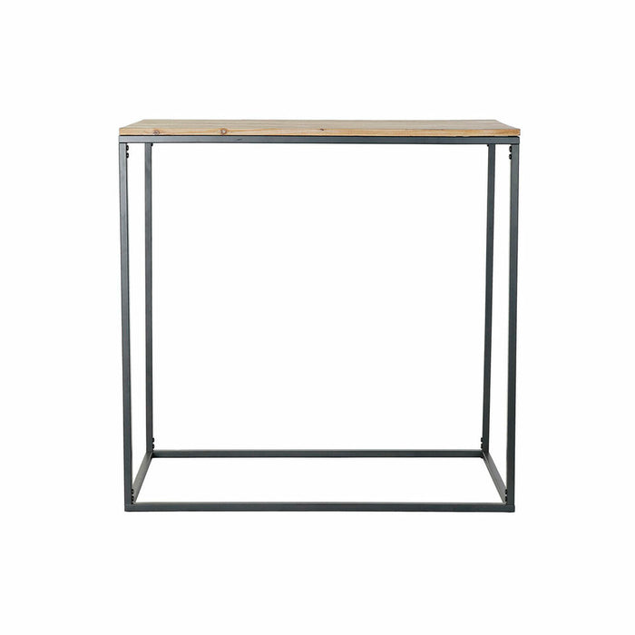 Console DKD Home Decor Noir Métal Sapin (80 x 40 x 80 cm)