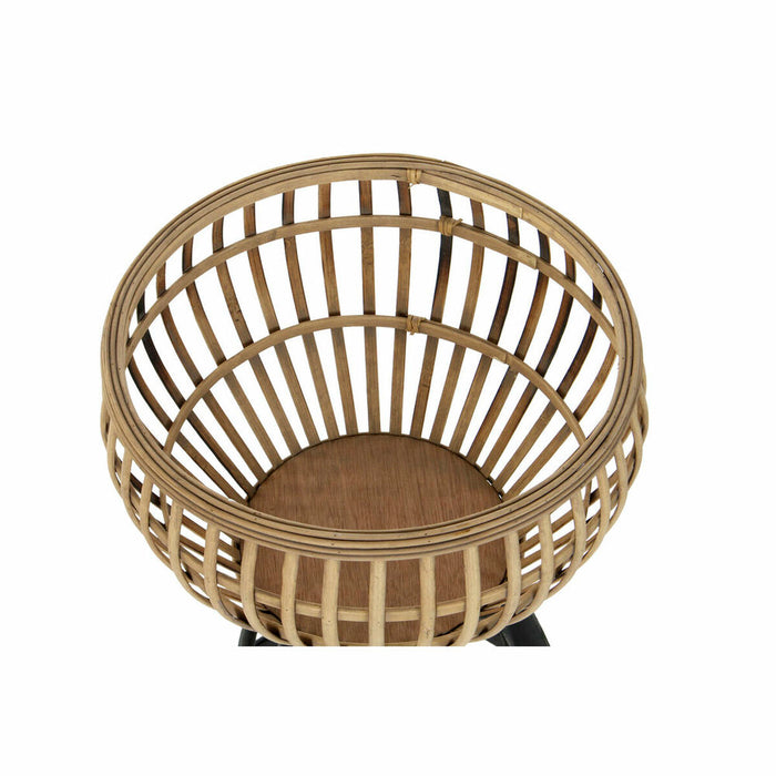 Cache-pot DKD Home Decor Naturel Métal Bambou Bali 41 x 41 x 68 cm