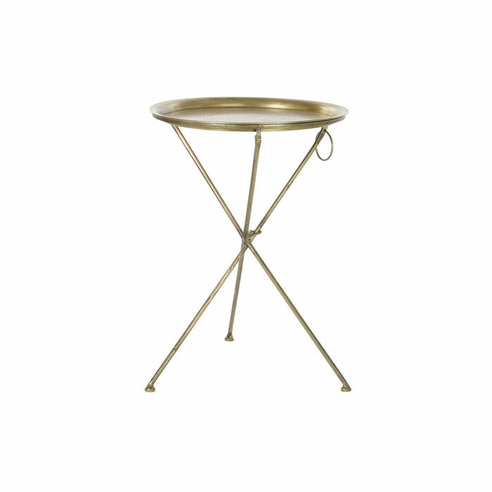 Table d'appoint DKD Home Decor Doré Laiton (47,5 x 47,5 x 64,5 cm)