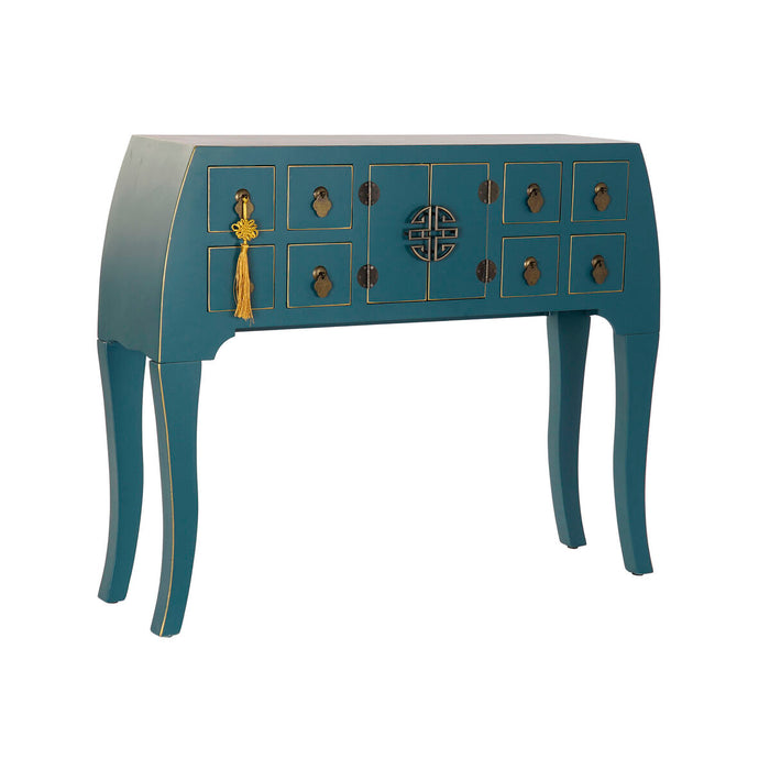 Console DKD Home Decor Bleu Sapin Bois MDF 98 x 26 x 80 cm