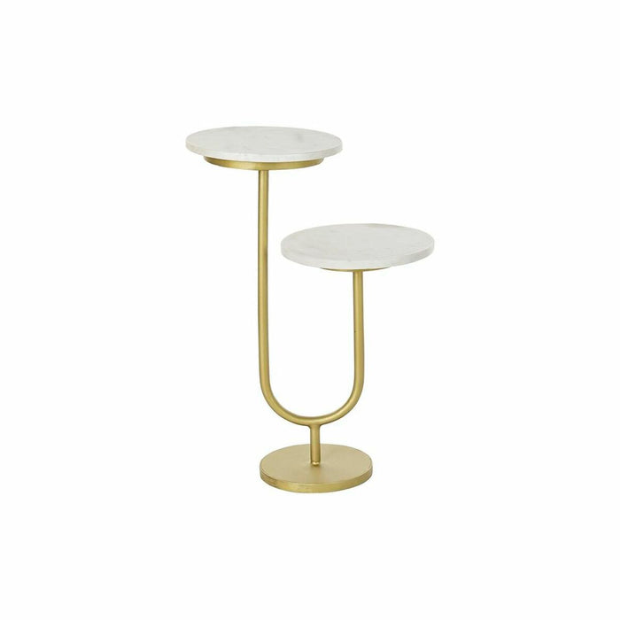 Side table DKD Home Decor Golden Metal Marble 45 x 27 x 63 cm