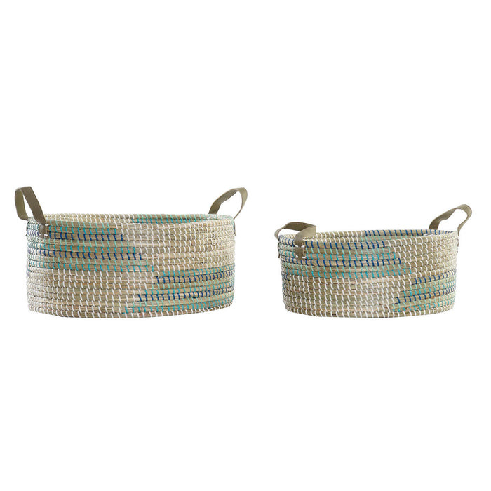 Basket set DKD Home Decor Tropical (45 x 35 x 18 cm)