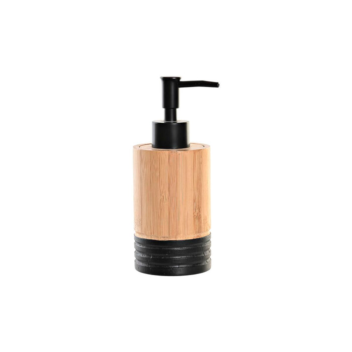 Soap Dispenser DKD Home Decor Black Natural Bamboo polypropylene