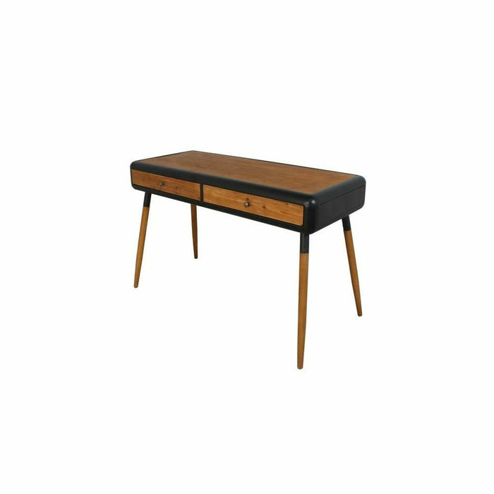 Consola DKD Home Decor Negro Natural Marrón oscuro Gris oscuro Metal Abeto 120 x 50 x 77 cm