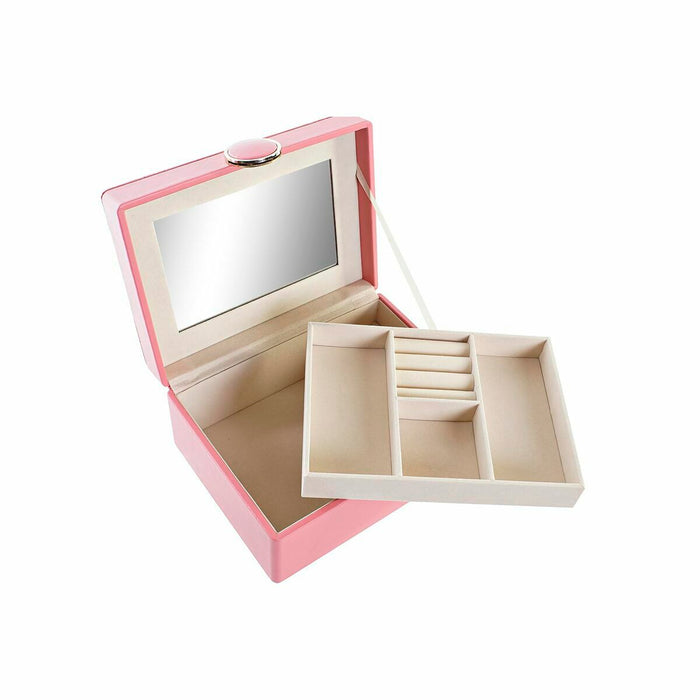 Caja-Joyero DKD Home Decor Rosa Madera MDF 17 x 13 x 8,5 cm