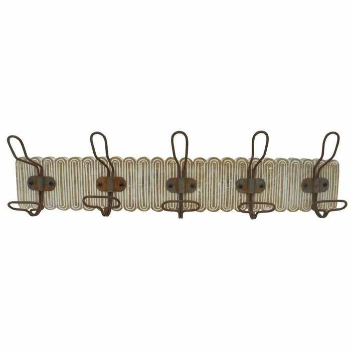 Portemanteau DKD Home Decor Colonial Fer Bois de manguier 61 x 10 x 21 cm Décapé