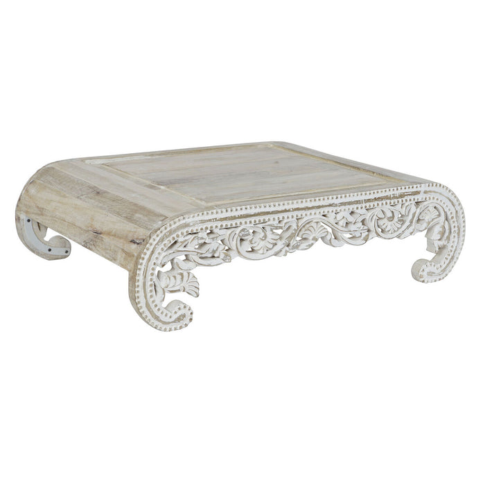 Table d'appoint DKD Home Decor Blanc Bois de manguier 89 x 63,5 x 25,4 cm