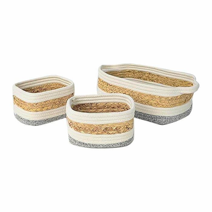 Caja Decorativa DKD Home Decor Fibra natural 33 x 23 x 13 cm