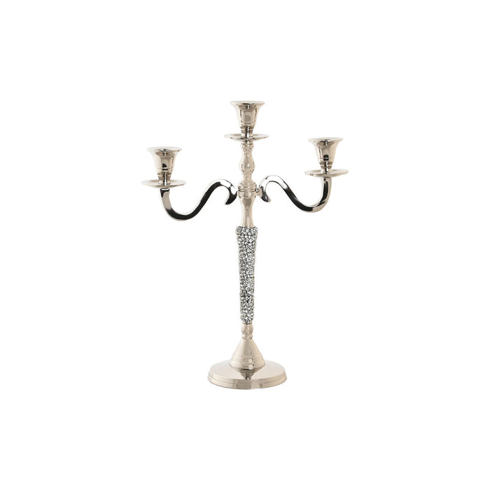 Candelabro DKD Home Decor 26 x 10 x 35 cm Plateado Aluminio