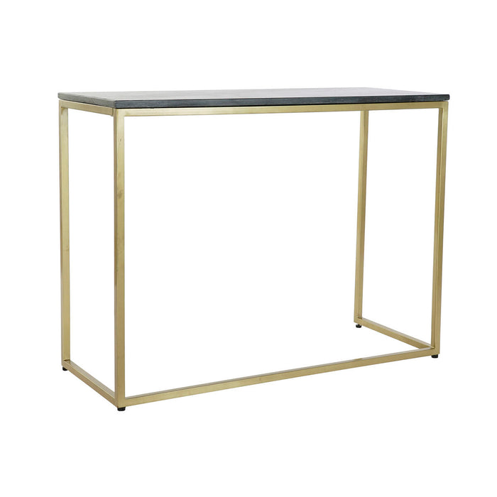 Console DKD Home Decor 100 x 40 x 77 cm Noir Doré Marbre Fer