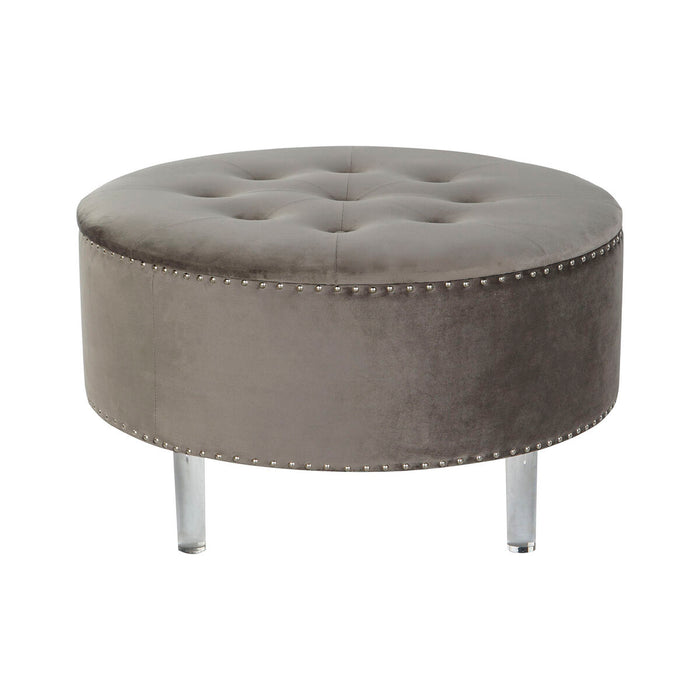 Banquette DKD Home Decor Gris Argenté Bois MDF 80 x 80 x 43 cm