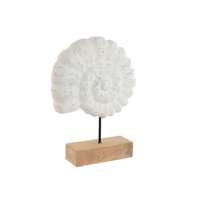 Figurine Décorative Home ESPRIT Blanc Naturel méditerranéen Conque 29 x 7,5 x 38,5 cm