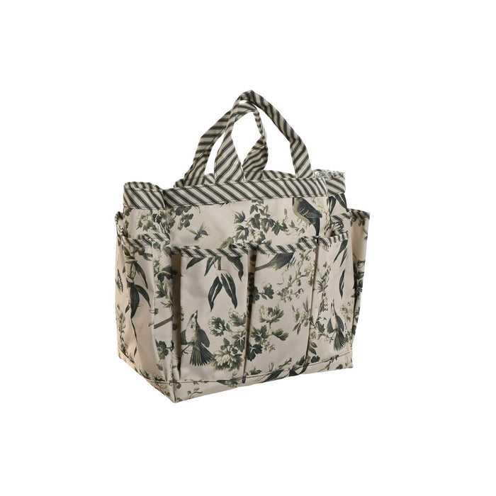 Tool Holder Home ESPRIT Garden Basket Green Beige 47 x 18 x 27 cm