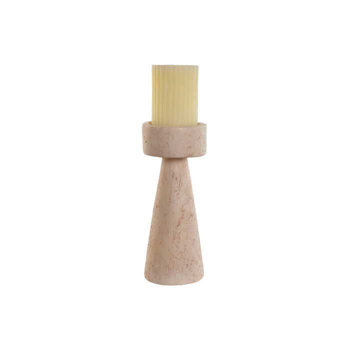 Candelabro Home ESPRIT Beige Resina Mármol 10 x 10 x 25 cm