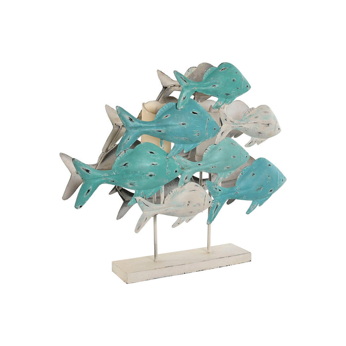 Figurine Décorative Home ESPRIT méditerranéen Poissons 60 x 15 x 53 cm