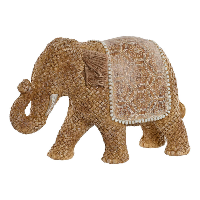 Figura Decorativa Home ESPRIT Natural Elefante 32 x 12 x 21 cm