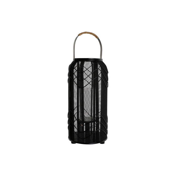 Portavelas Home ESPRIT Negro Metal 21,5 x 21,5 x 43,5 cm