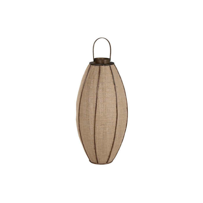 Portavelas Home ESPRIT Natural Yute Bambú 40 x 40 x 80 cm