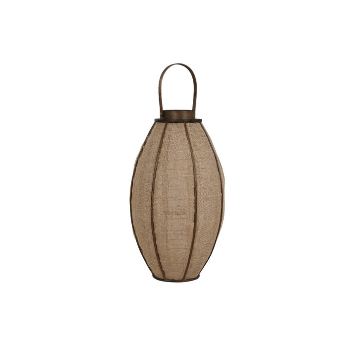 Bougeoir Home ESPRIT Naturel Jute Bambou 34 x 34 x 60 cm